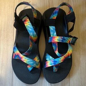 Chaco Multicolor Tie-Dye Sandals